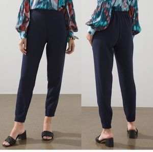 Chico's Navy Tapered Jogger Pants